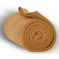 Fleece Throw Blanket 50"x60" - Caramel **** FREE RUSH ****